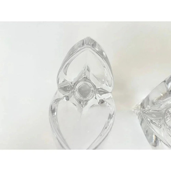 Art Deco Set of 2 Mikasa Glass Crystal Candle Stick Holders - Picture 5 of 7